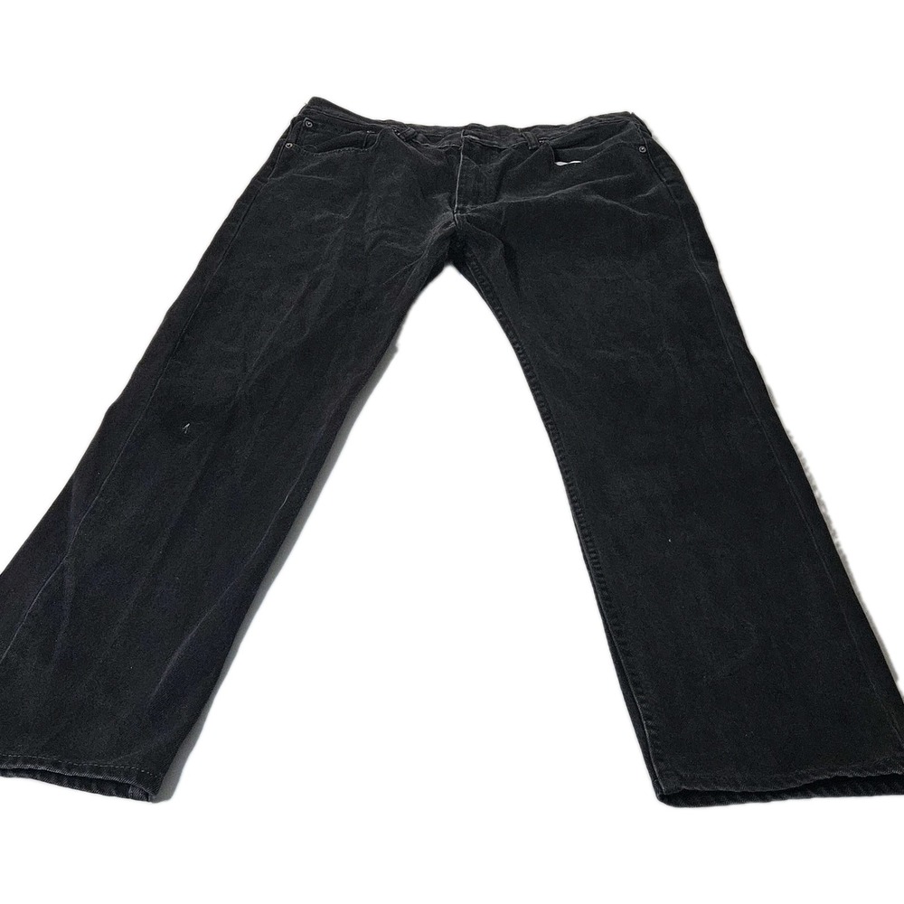 Levis 505 Straight Leg Regular Fits 38x31 Black Classic Denim Jeans